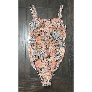 A PEA IN THE POD Maternity Swimsuit Small Multicolor NEW Floral Beach Neutral